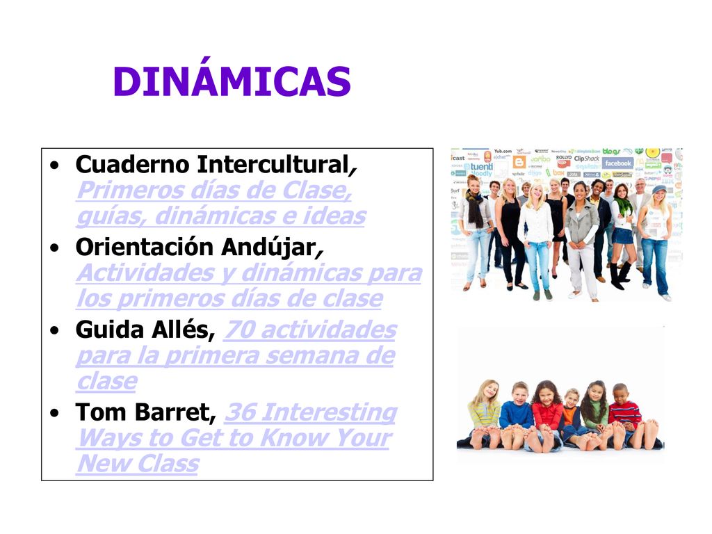 DINÁMICAS Cuaderno Intercultural, Primeros días de Clase, guías, dinámicas e ideas.