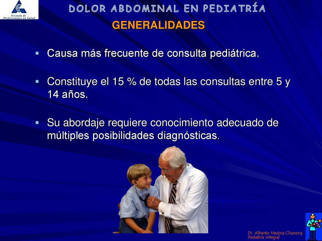 GENERALIDADES Causa más frecuente de consulta pediátrica. Constituye el 15 % de todas las consultas entre 5 y 14 años.