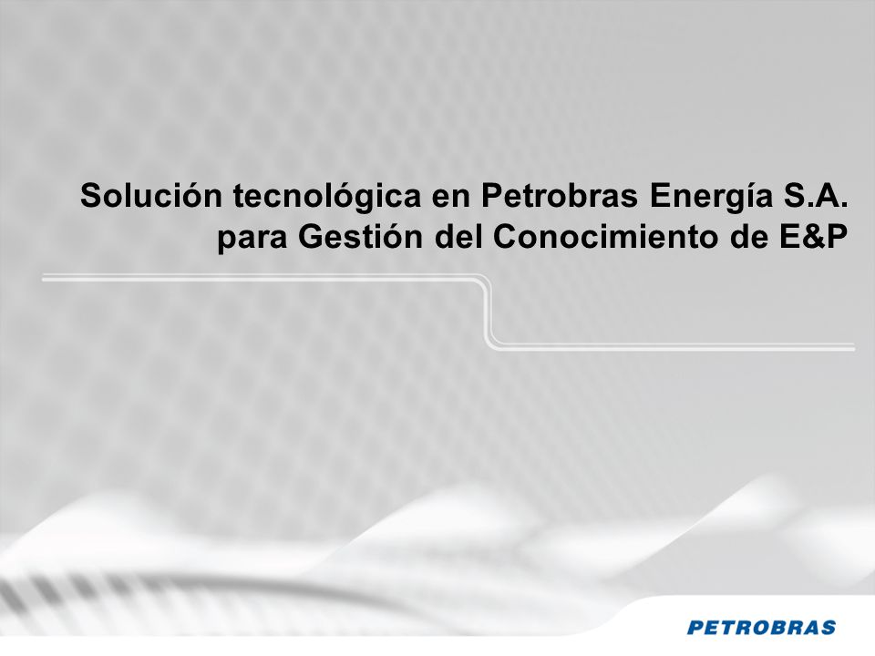 Solución tecnológica en Petrobras Energía S. A