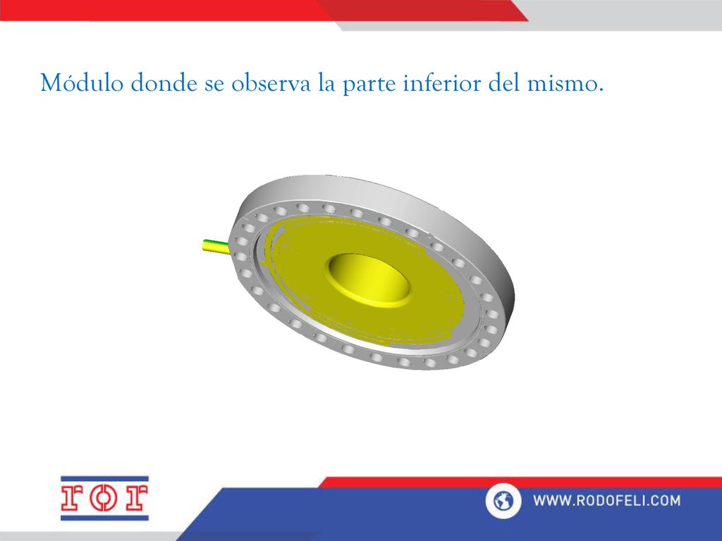 Módulo donde se observa la parte inferior del mismo.