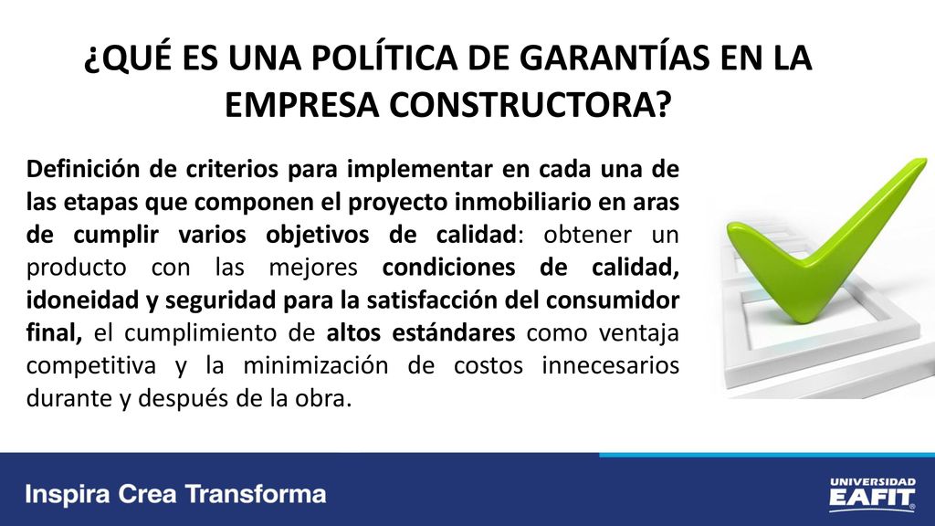 ¿QUÉ ES UNA POLÍTICA DE GARANTÍAS EN LA EMPRESA CONSTRUCTORA