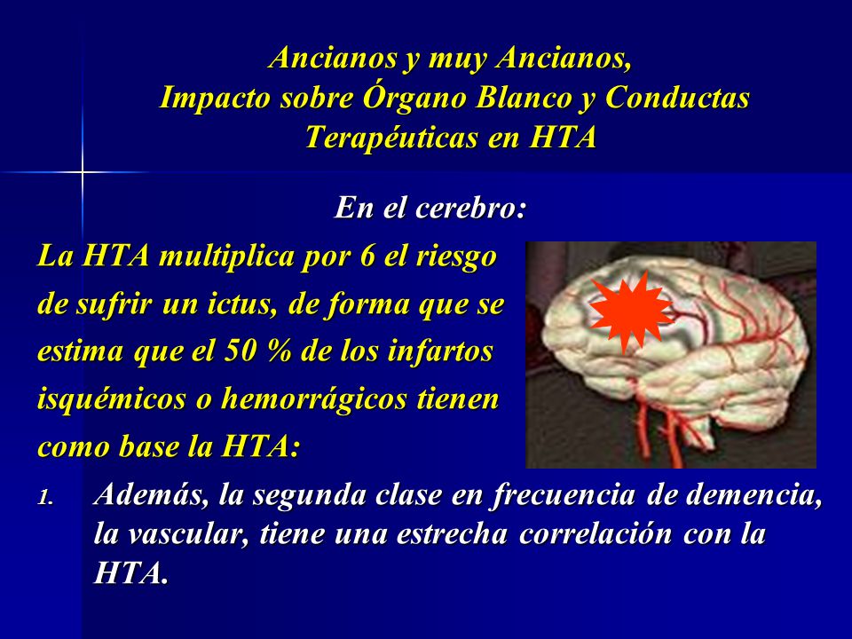 Ancianos y muy Ancianos, Impacto sobre Órgano Blanco y Conductas Terapéuticas en HTA