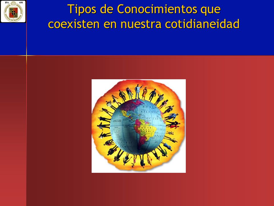 Tipos de Conocimientos que coexisten en nuestra cotidianeidad