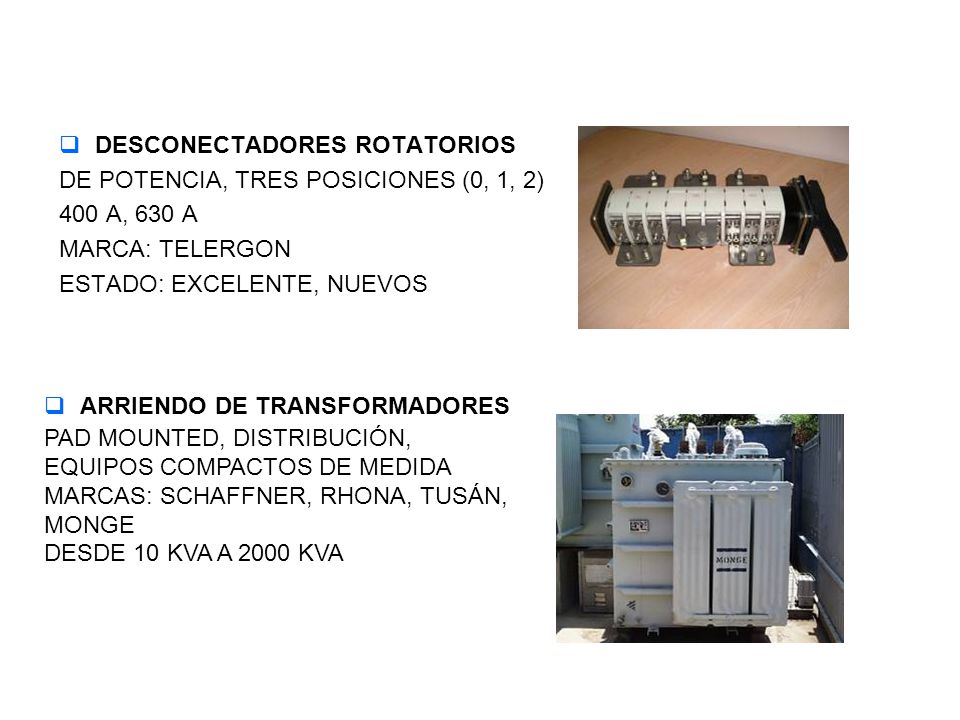 DESCONECTADORES ROTATORIOS
