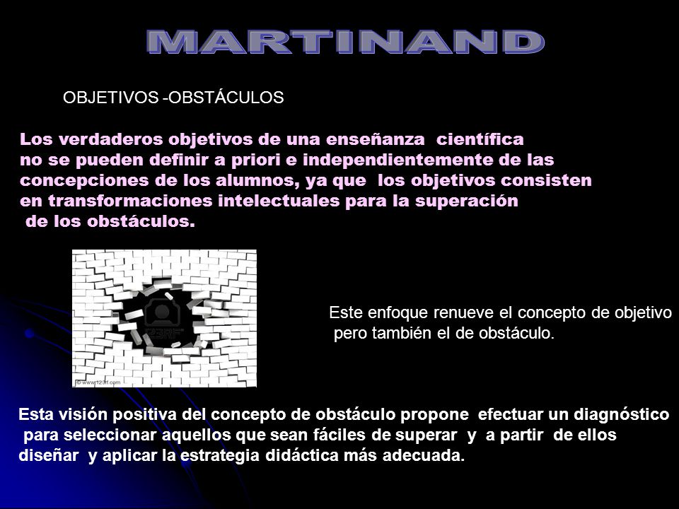 MARTINAND OBJETIVOS -OBSTÁCULOS