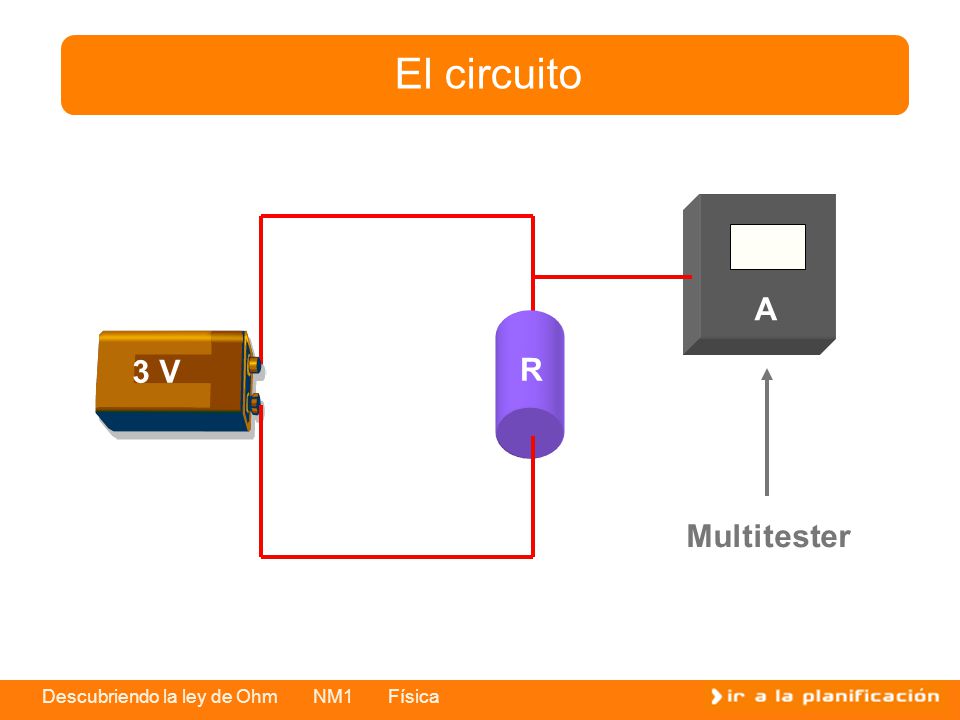 El circuito A R 3 V Multitester