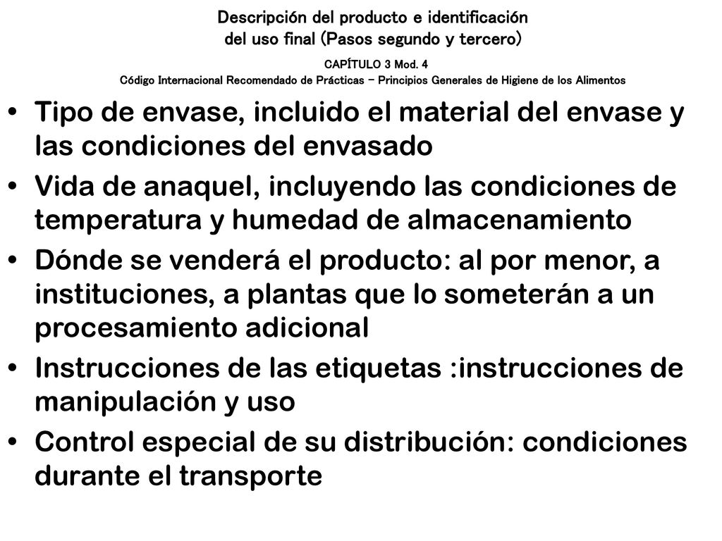 Instrucciones de las etiquetas :instrucciones de manipulación y uso