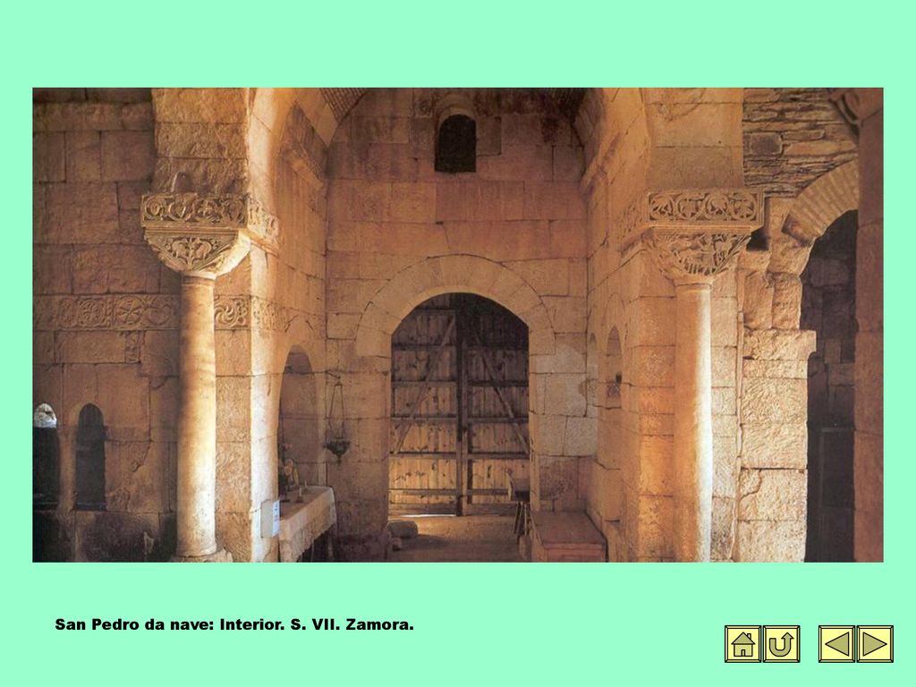 San Pedro da nave: Interior. S. VII. Zamora.