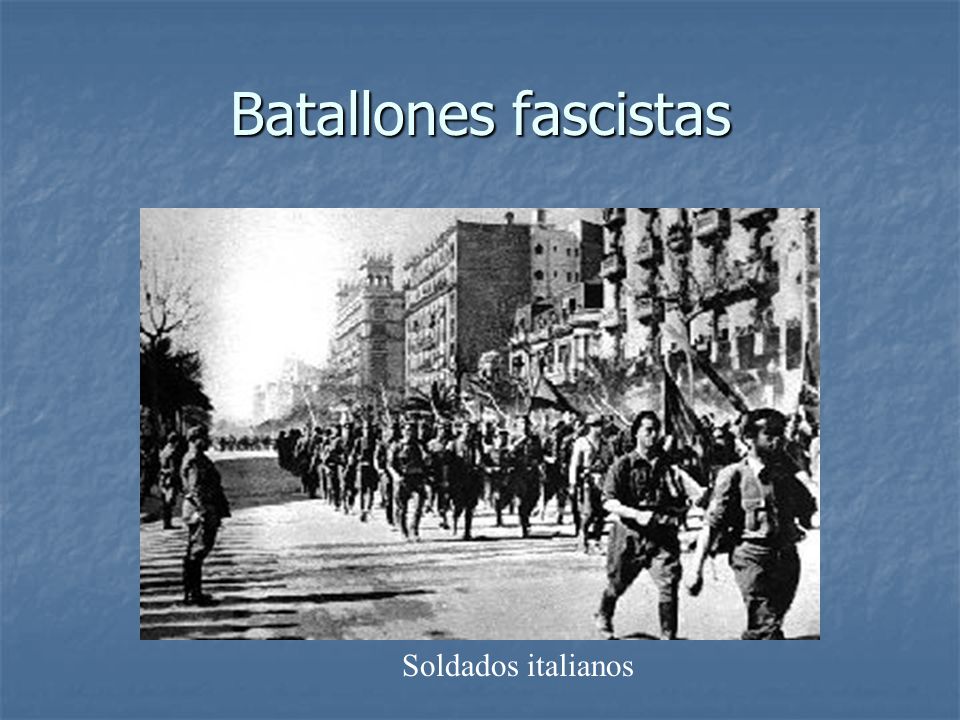Batallones fascistas Soldados italianos