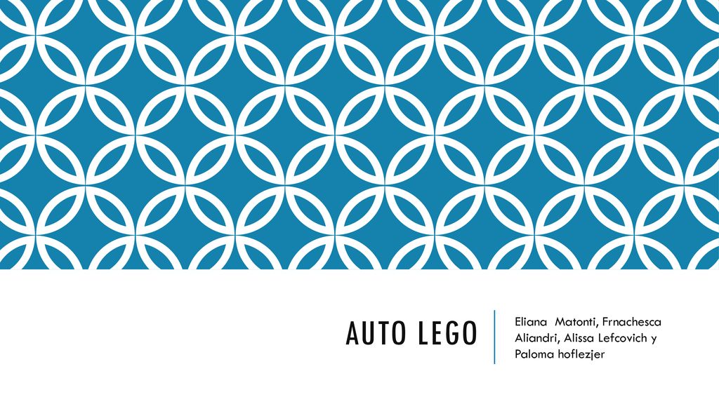 Auto lego Eliana Matonti, Frnachesca Aliandri, Alissa Lefcovich y Paloma hoflezjer