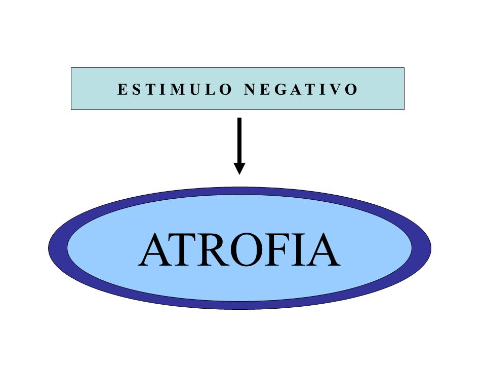 E S T I M U L O N E G A T I V O ATROFIA