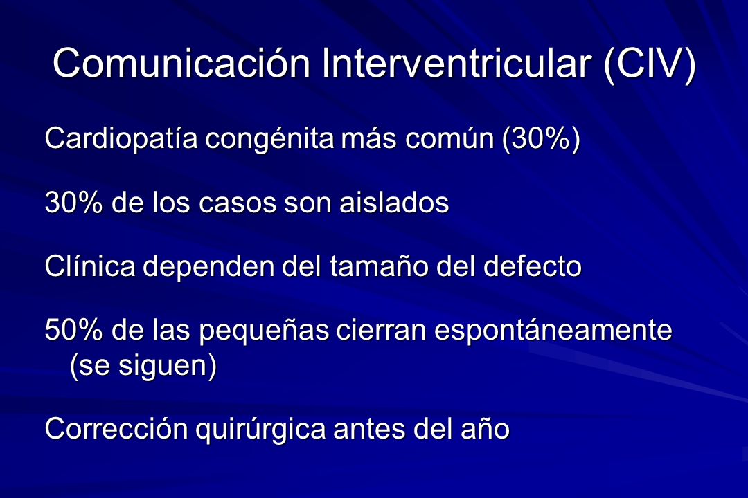 Comunicación Interventricular (CIV)
