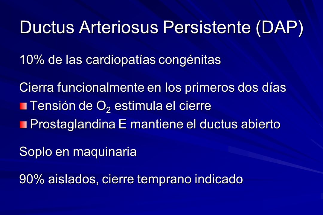 Ductus Arteriosus Persistente (DAP)