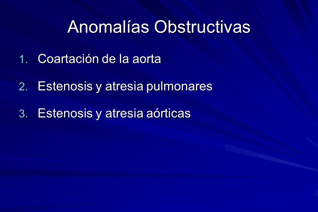 Anomalías Obstructivas