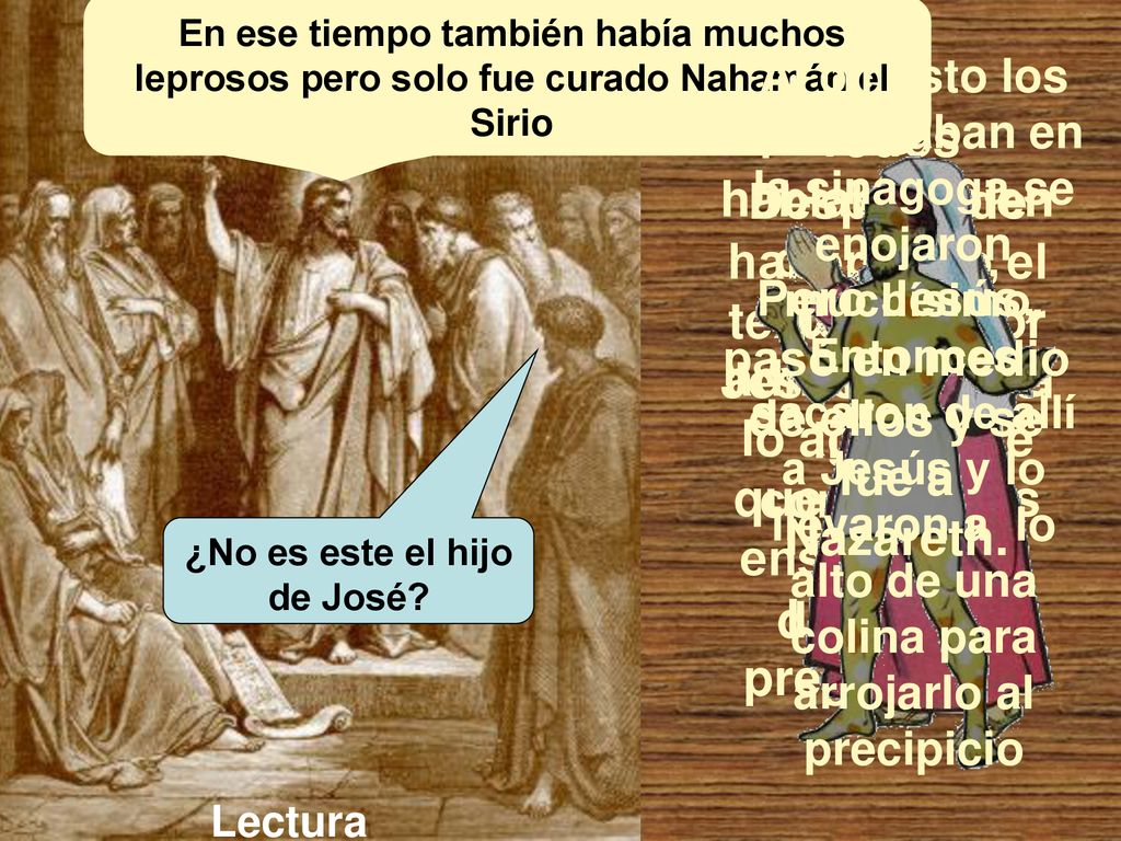 Pero Jesús, pasó en medio de ellos y se fue a Nazareth.