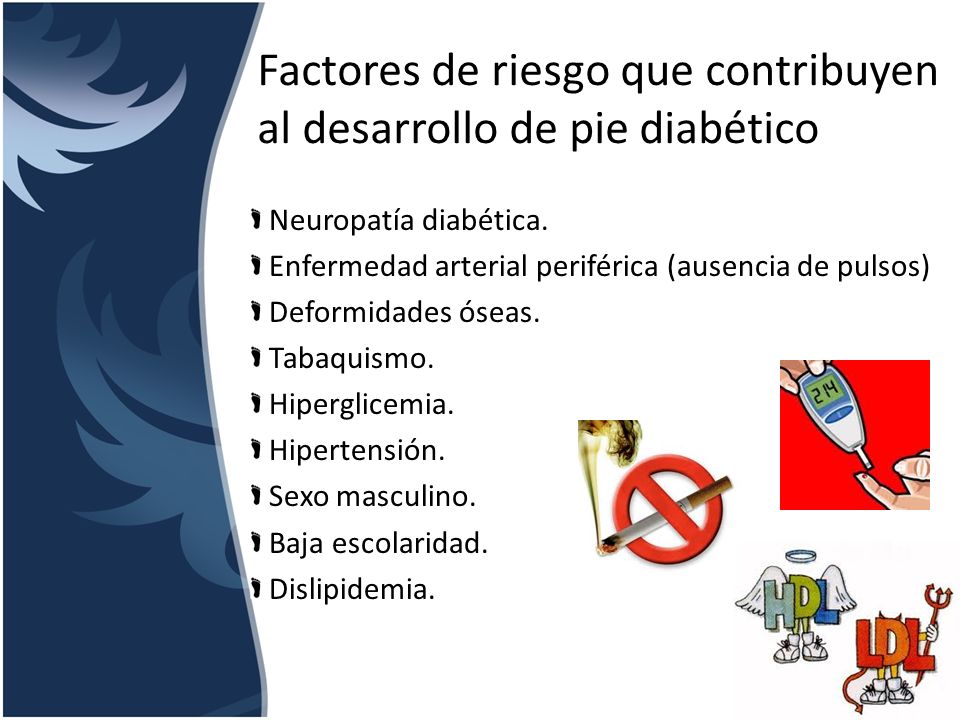 Factores de riesgo que contribuyen al desarrollo de pie diabético