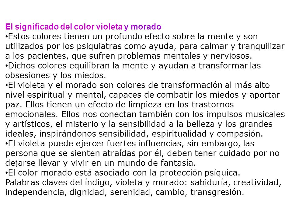 El significado del color violeta y morado