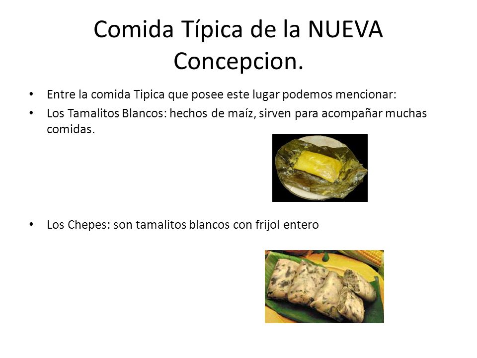Comida Típica de la NUEVA Concepcion.