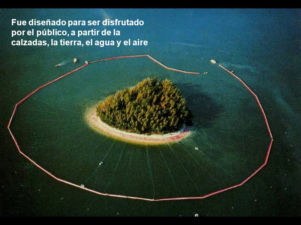Fue diseñado para ser disfrutado por el público, a partir de la calzadas, la tierra, el agua y el aire