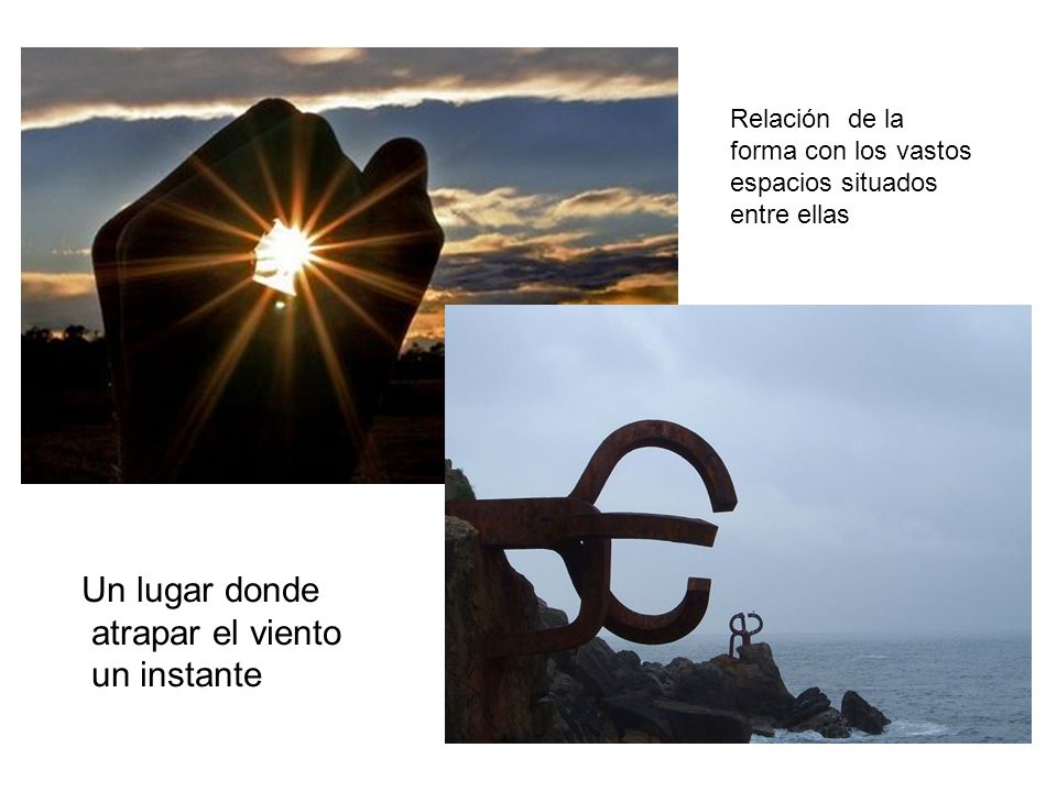 Un lugar donde atrapar el viento un instante Relación de la