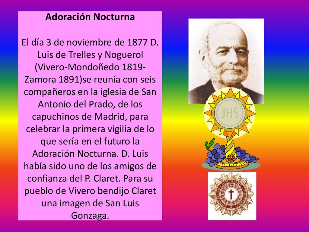 Adoración Nocturna El día 3 de noviembre de 1877 D