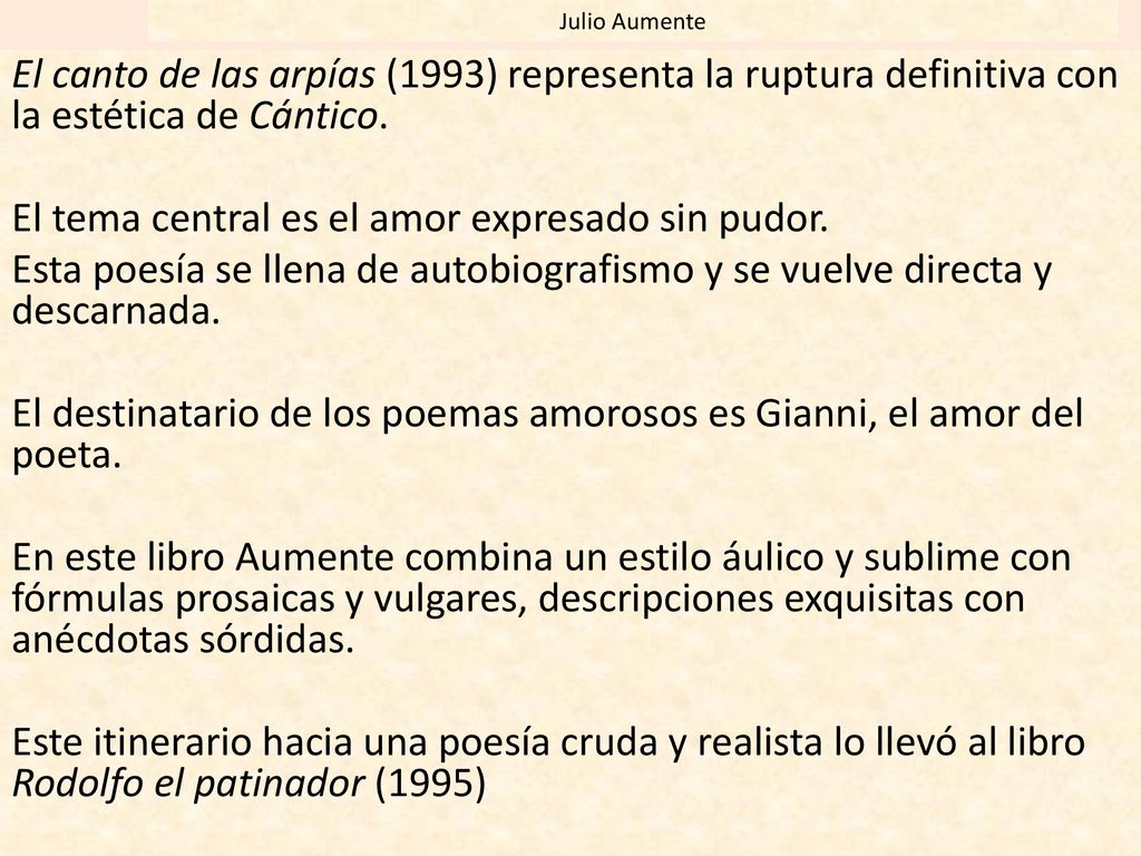 El tema central es el amor expresado sin pudor.