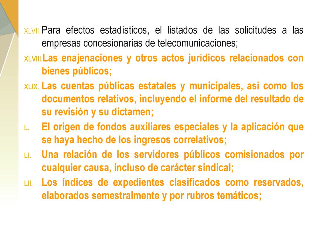 Para efectos estadísticos, el listados de las solicitudes a las empresas concesionarias de telecomunicaciones;