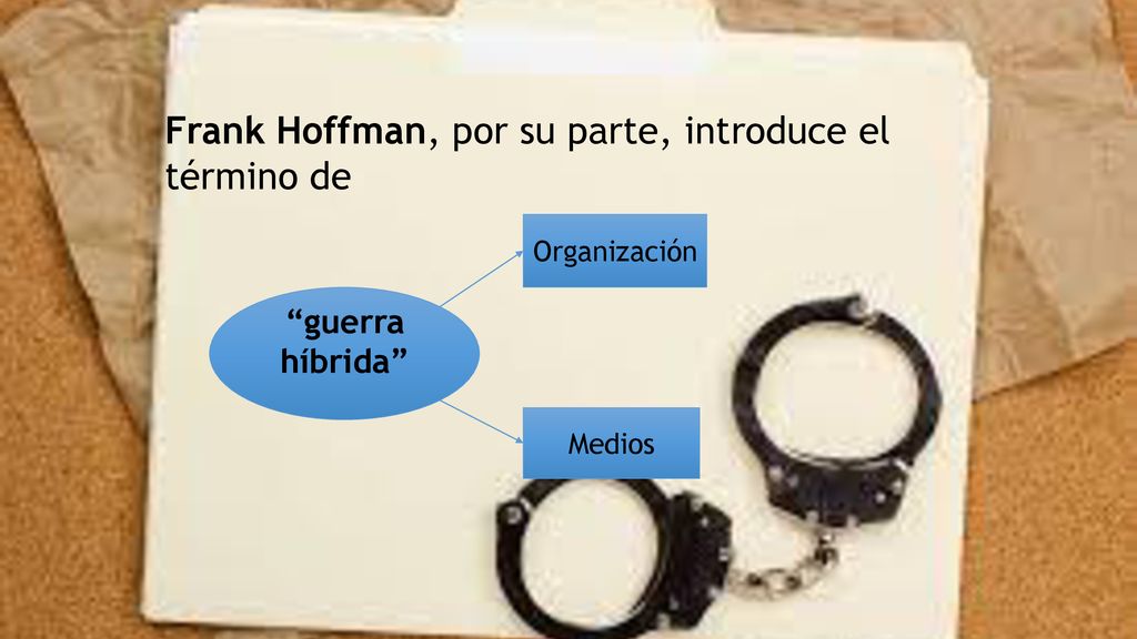 Frank Hoffman, por su parte, introduce el término de