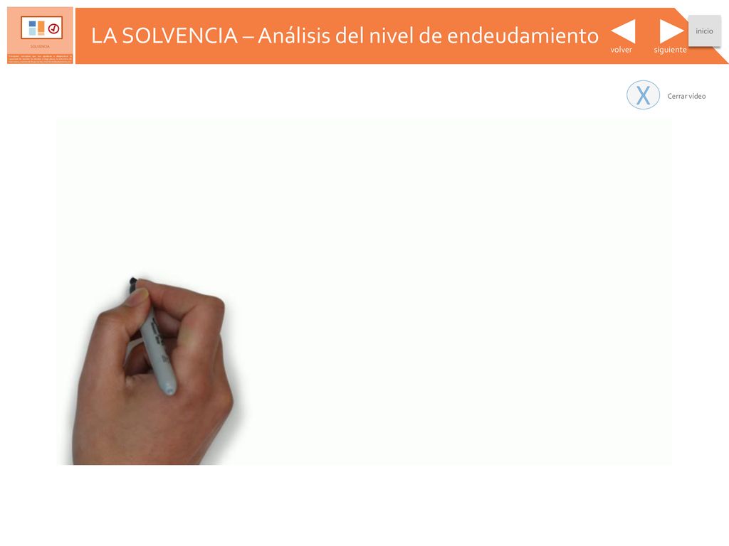 X LA SOLVENCIA – Análisis del nivel de endeudamiento LA SOLVENCIA