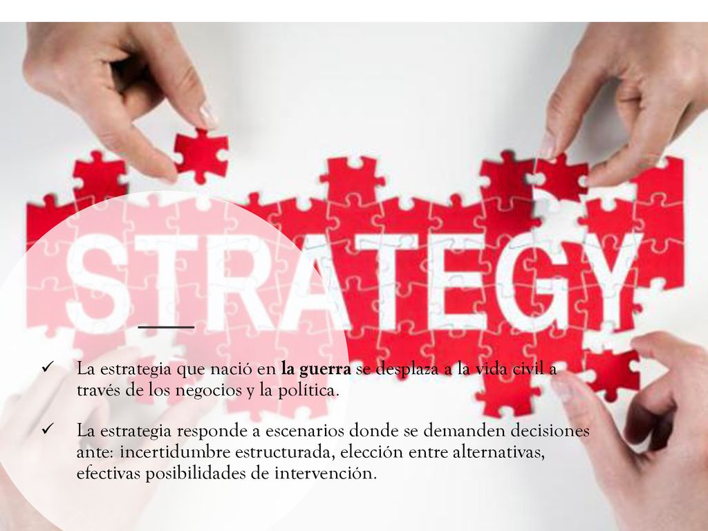La estrategia que nació en la guerra se desplaza a la vida civil a través de los negocios y la política.