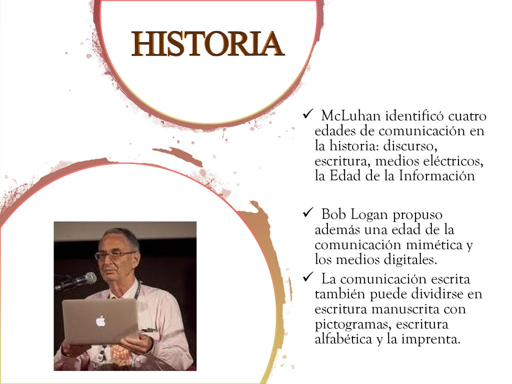 McLuhan identificó cuatro edades de comunicación en la historia: discurso, escritura, medios eléctricos, la Edad de la Información
