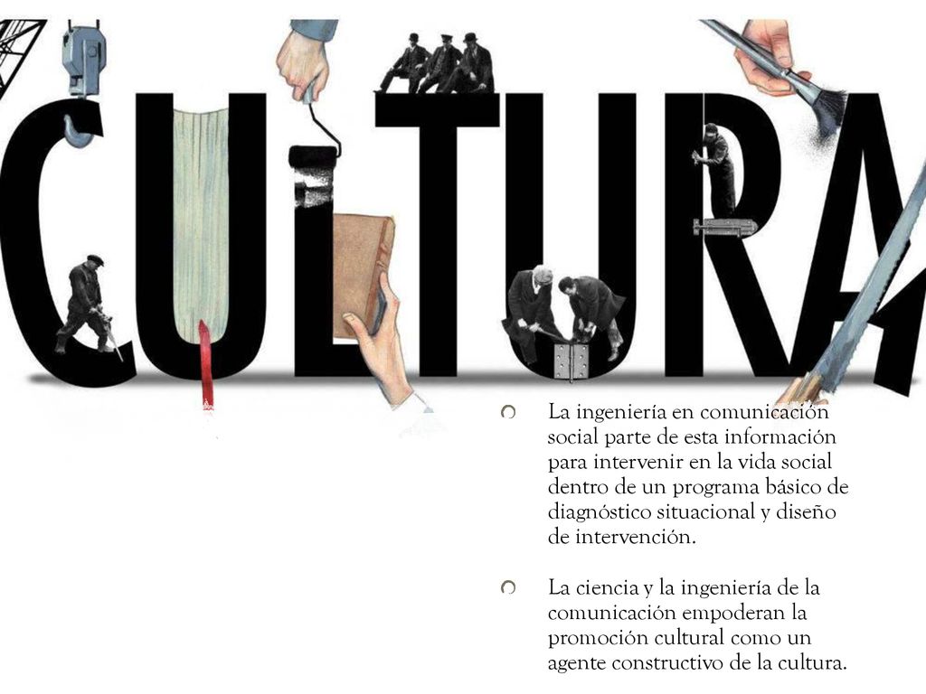 La ingeniería en comunicación social parte de esta información para intervenir en la vida social dentro de un programa básico de diagnóstico situacional y diseño de intervención.