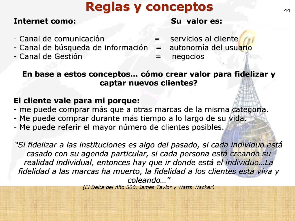 (El Delta del Año 500. James Taylor y Watts Wacker)