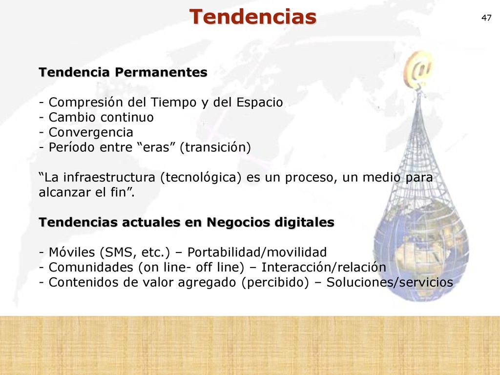 Tendencias Tendencia Permanentes - Compresión del Tiempo y del Espacio