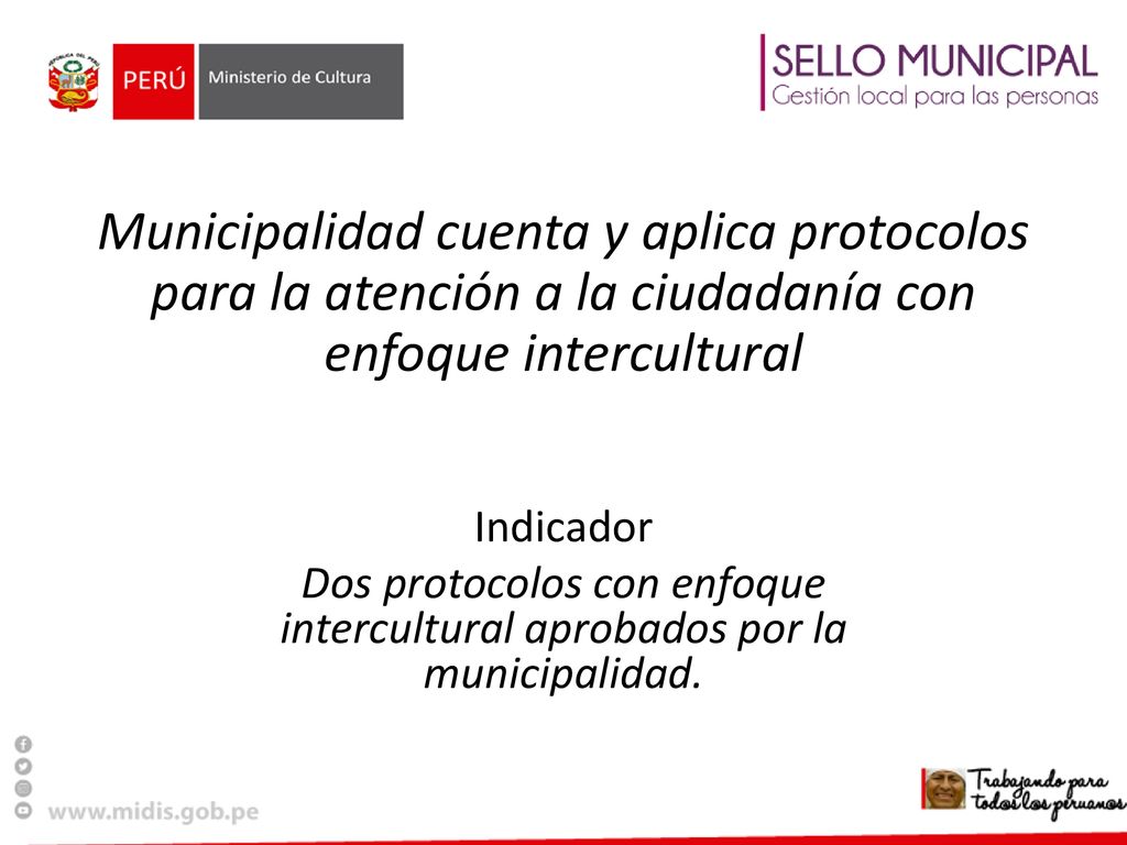 Municipalidad cuenta y aplica protocolos para la atención a la ciudadanía con enfoque intercultural