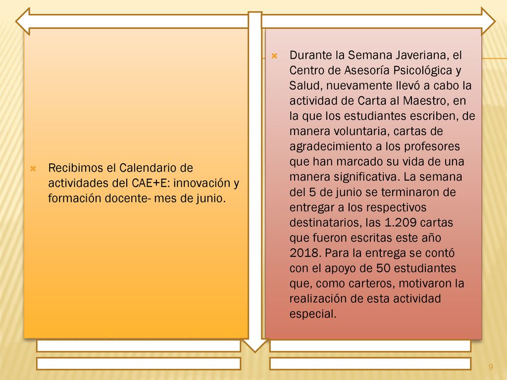 Recibimos el Calendario de actividades del CAE+E: innovación y formación docente- mes de junio.