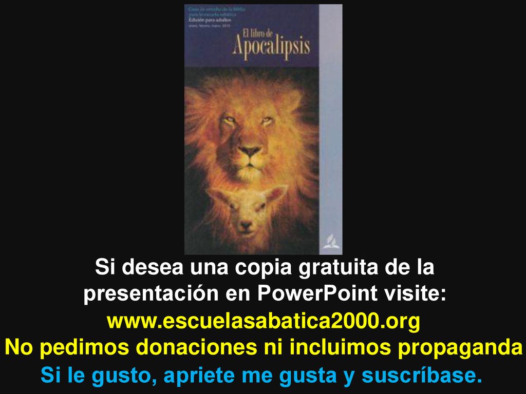 Si desea una copia gratuita de la presentación en PowerPoint visite: