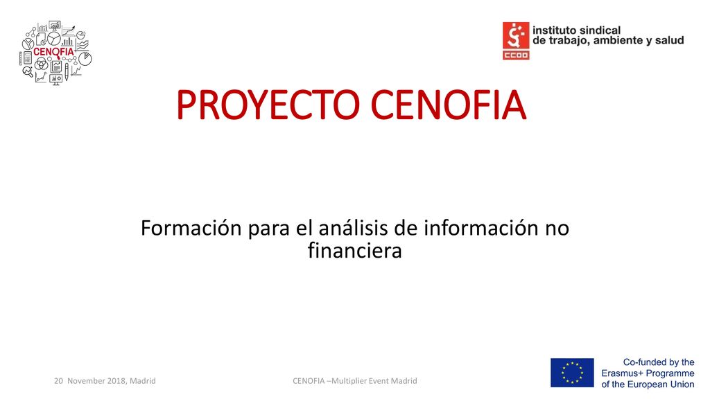 Formación para el análisis de información no financiera