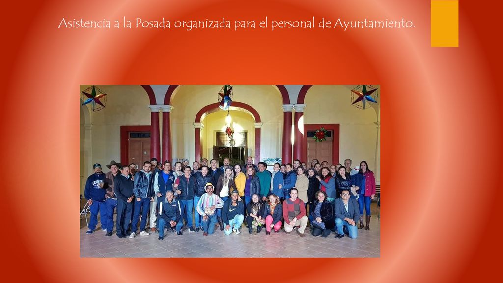 Asistencia a la Posada organizada para el personal de Ayuntamiento.