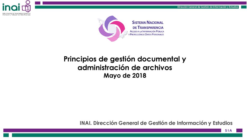 INAI. Dirección General de Gestión de Información y Estudios