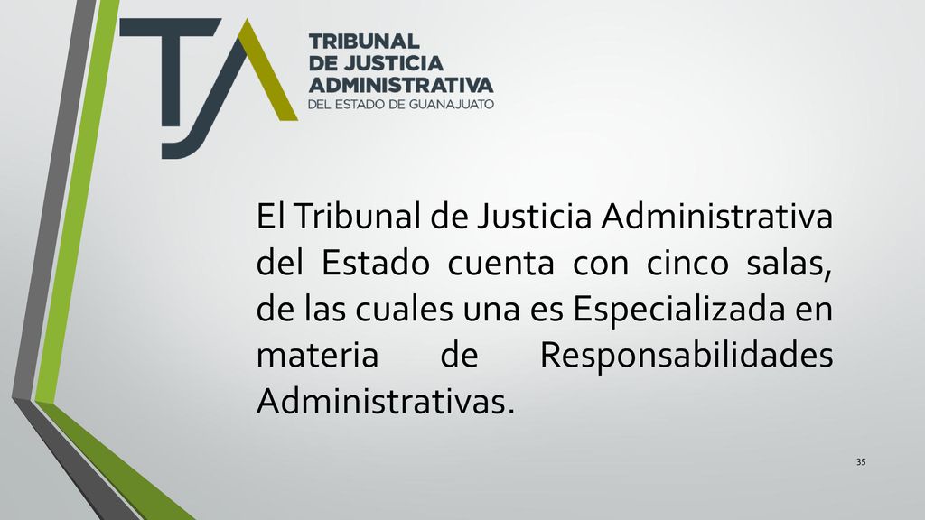 El Tribunal de Justicia Administrativa del Estado cuenta con cinco salas, de las cuales una es Especializada en materia de Responsabilidades Administrativas.