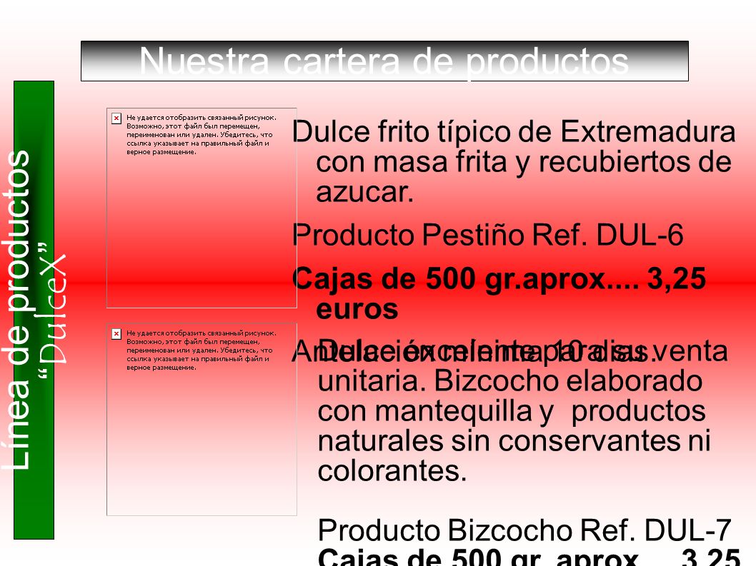 Nuestra cartera de productos