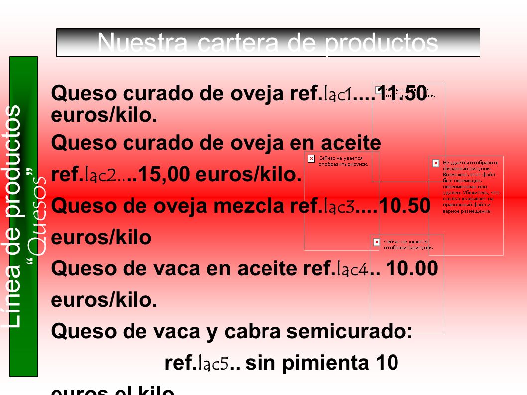Nuestra cartera de productos