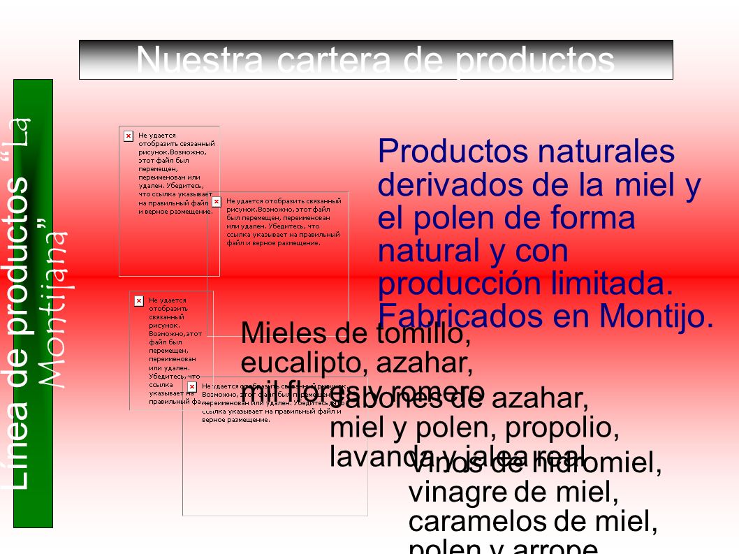 Nuestra cartera de productos