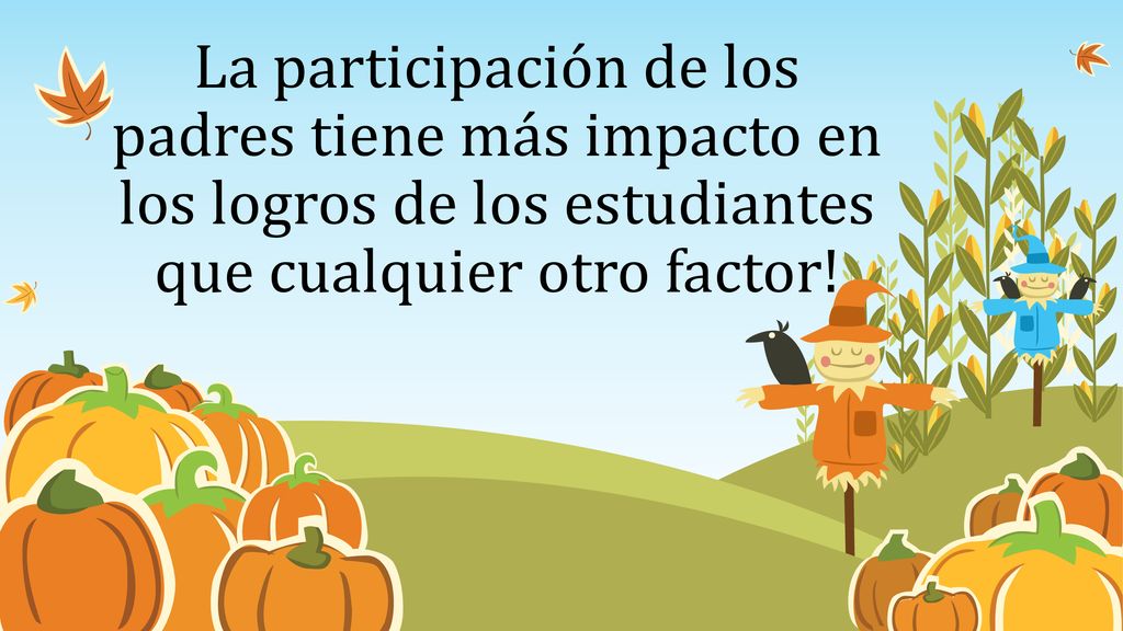 La participación de los padres tiene más impacto en los logros de los estudiantes que cualquier otro factor!
