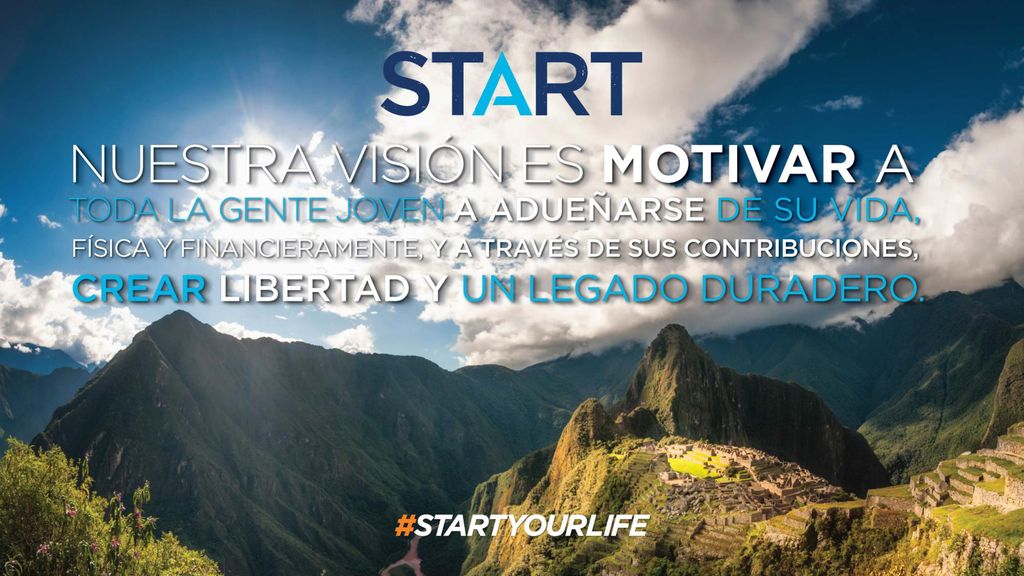 START es una comunidad dentro de Isagenix, formada por personas visionarias y triunfadoras de todo el mundo entre 18 y 35 años de edad. Los miembros de START desean tomar el control de su salud y sus vidas y contribuir al mundo ayudando a otras personas a hacer lo mismo.