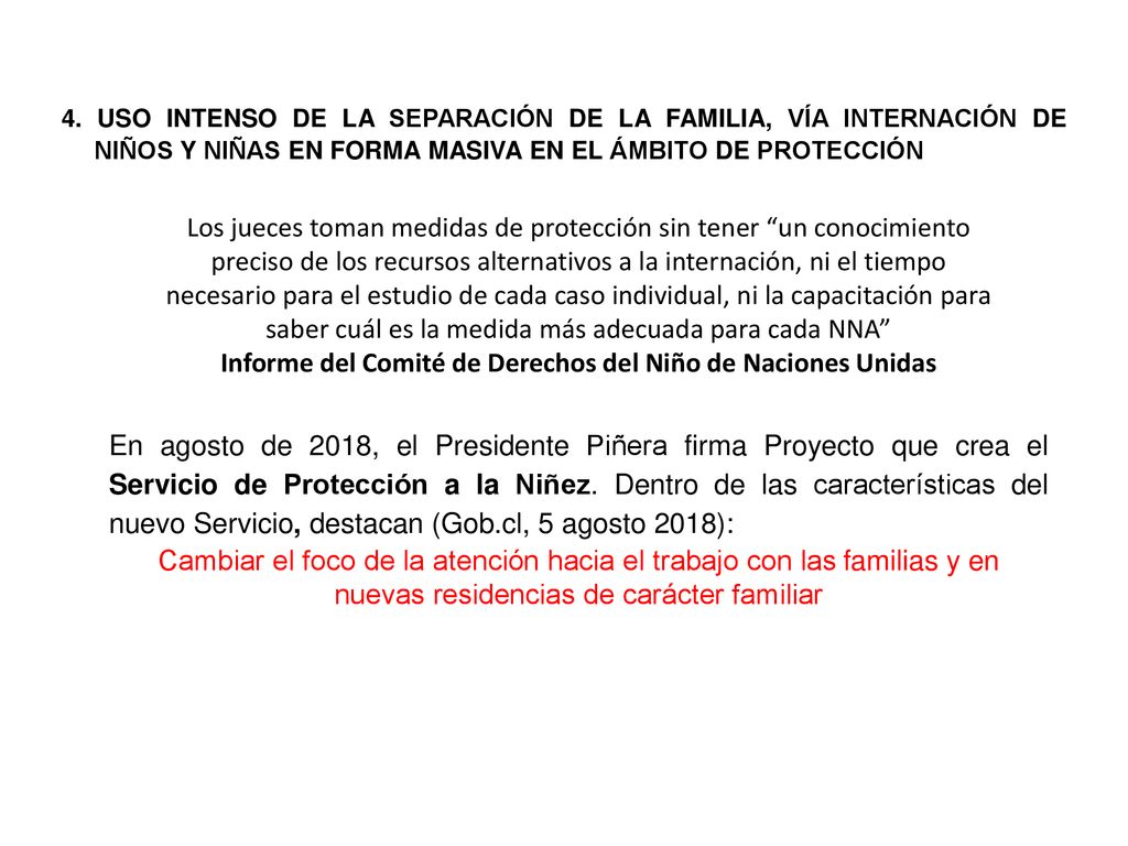 Informe del Comité de Derechos del Niño de Naciones Unidas