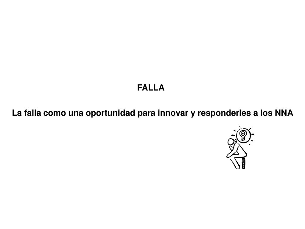 La falla como una oportunidad para innovar y responderles a los NNA