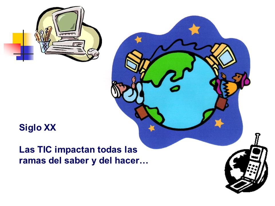 Siglo XX Las TIC impactan todas las ramas del saber y del hacer…