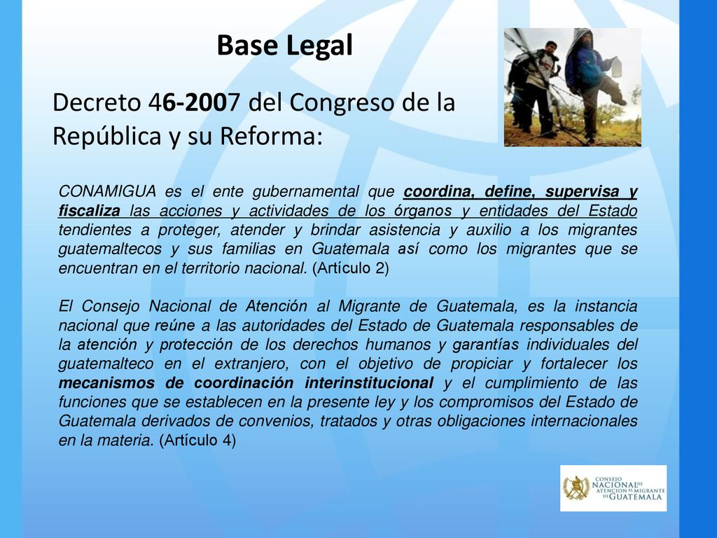 Base Legal Decreto del Congreso de la República y su Reforma: